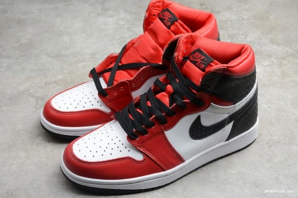 (W) Black Jordan High Satin 1 Retro CD0461-016 CD0461-016 Toe 0116